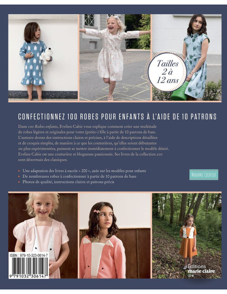 Livre 100 robes enfants - À partir de 10 patrons