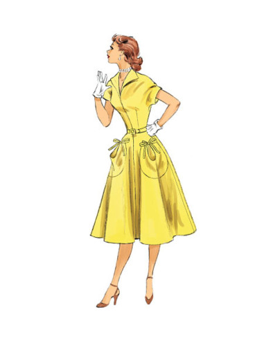 Patron de robe et ceinture - Butterick 6055