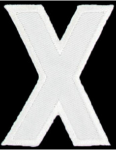 Écusson thermocollant lettre X