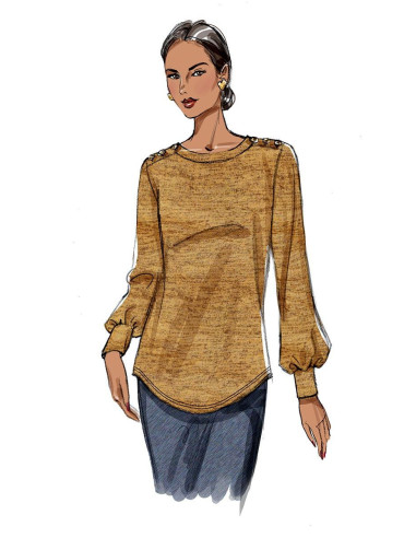 Patron de haut - Butterick 6857