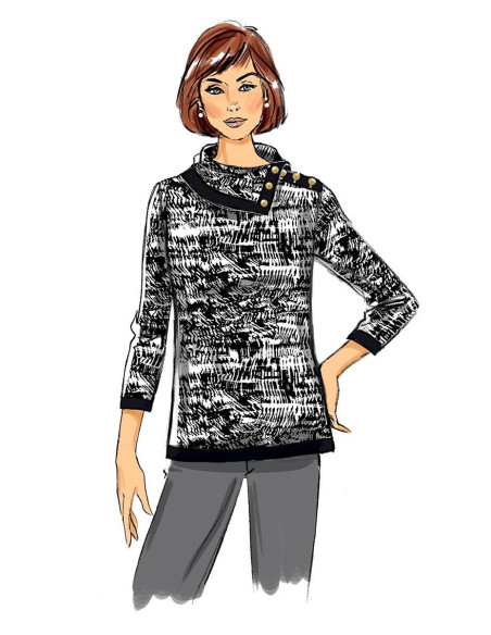 Patron de haut - Butterick 6857