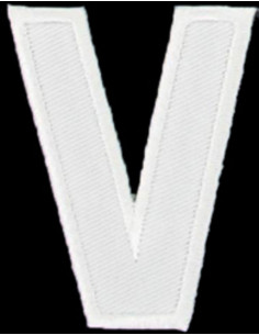 Écusson thermocollant lettre V