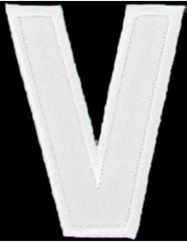 Écusson thermocollant lettre V