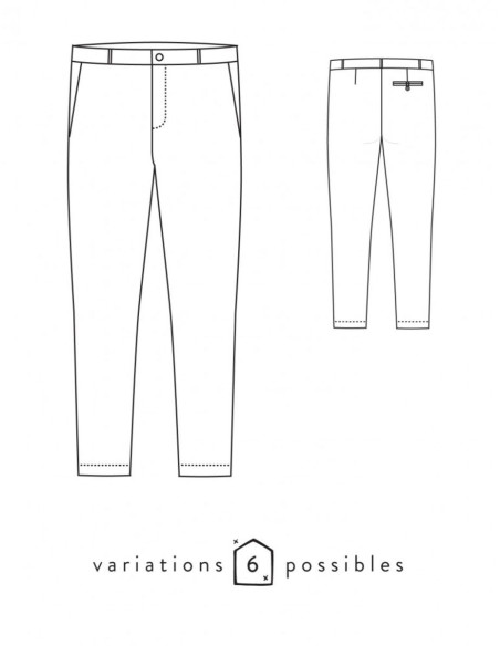 Patron de pantalon Attitude - Atelier Scämmit