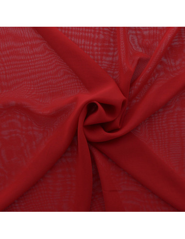 Tissu mousseline - Rouge