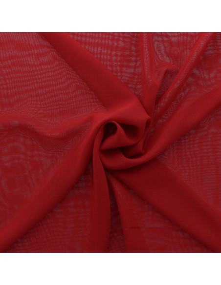 Tissu mousseline - Rouge