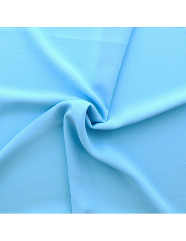 Tissu mousseline - Bleu layette