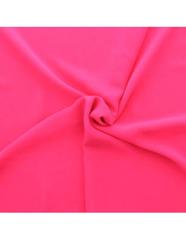 Tissu mousseline - Rose fluo
