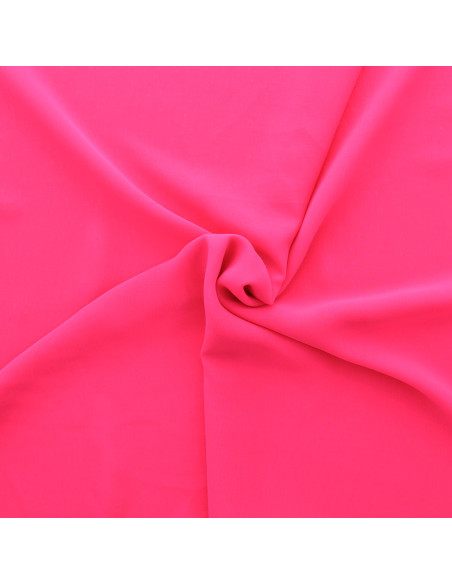 Tissu mousseline - Rose fluo