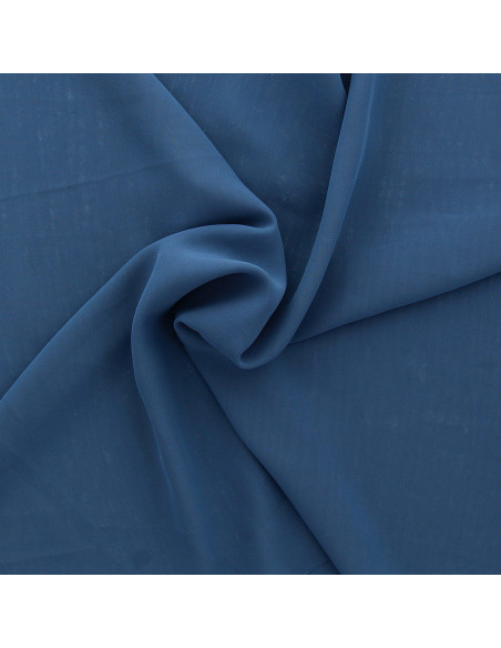 Tissu mousseline - Gris bleu