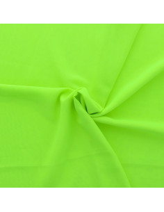 Tissu mousseline - Jaune fluo