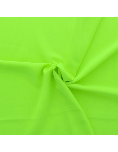 Tissu mousseline - Jaune fluo