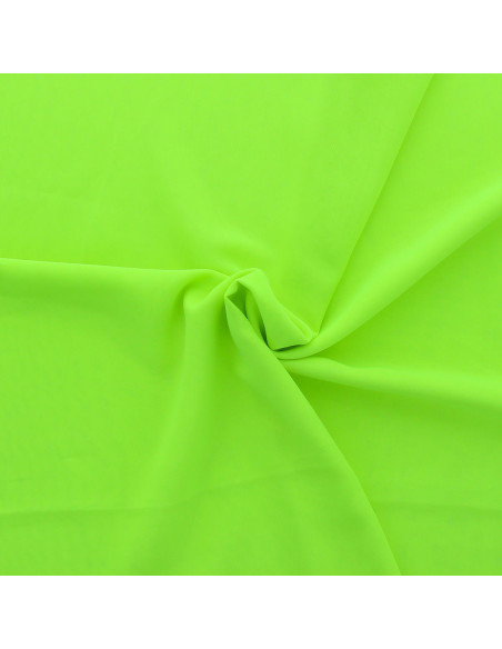 Tissu mousseline - Jaune fluo