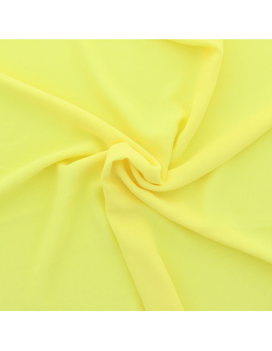 Tissu mousseline - Jaune clair