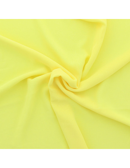 Tissu mousseline - Jaune clair
