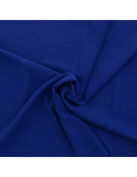Tissu mousseline - Bleu roi