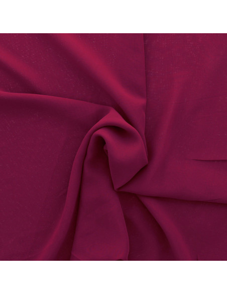 Tissu mousseline - Lie de vin