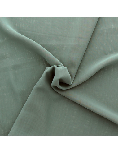 Tissu mousseline - Vert de gris