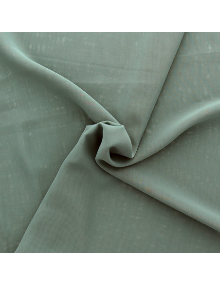 Tissu mousseline - Vert de gris