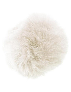 Pompon imitation fourrure 10 cm - Nature