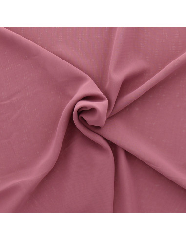 Tissu mousseline - Bois de rose
