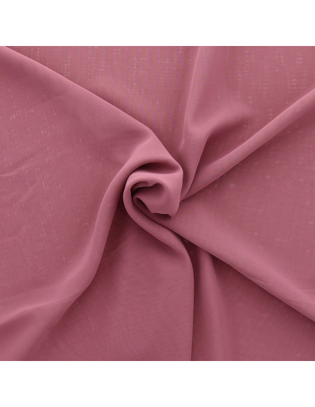 Tissu mousseline - Bois de rose
