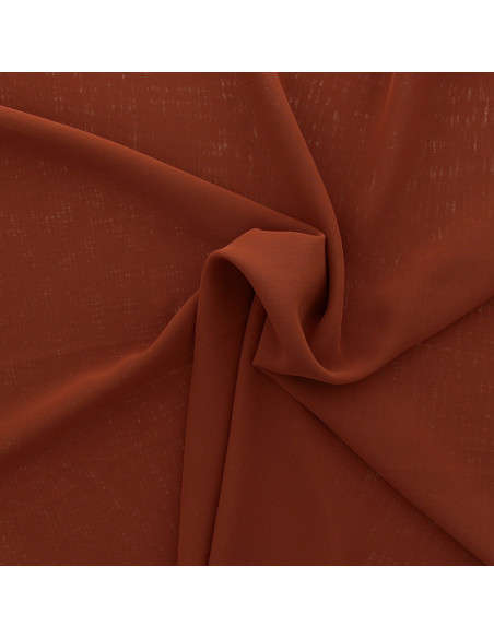 Tissu mousseline - Rouille