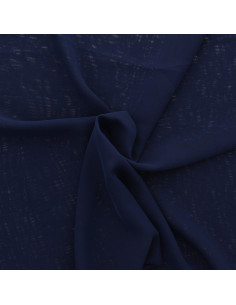 Tissu mousseline - Bleu marine