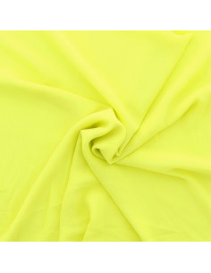 Tissu mousseline - Jaune citron