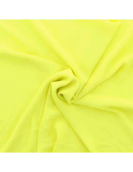 Tissu mousseline - Jaune citron