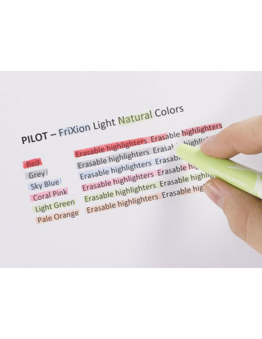 Set de 3 surligneurs effaçables Pilot FriXion Light - Rose, jaune et orange