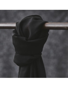 Tissu tencel Smooth Drape Twill - Noir 2
