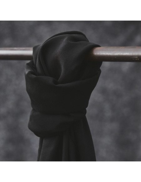 Tissu tencel Smooth Drape Twill - Noir