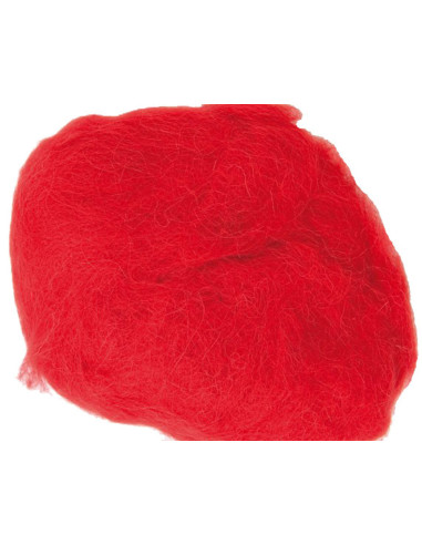 Laine à feutrer - Rouge