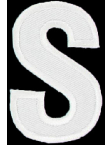 Écusson thermocollant lettre S