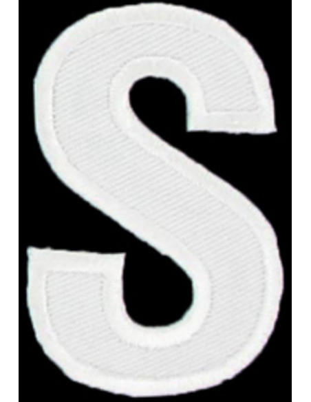 Écusson thermocollant lettre S
