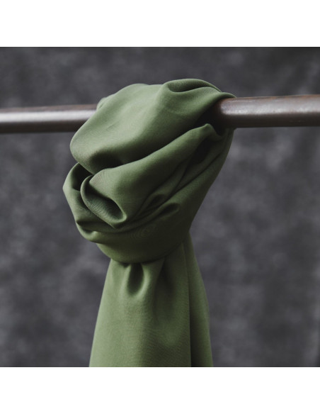 Tissu tencel Smooth Drape Twill - Vert mousse