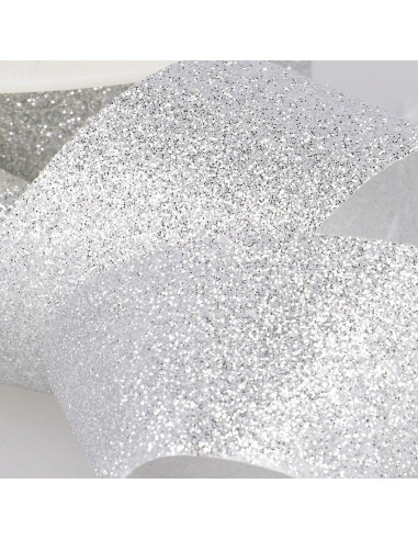 Ruban glitter - Argent