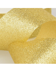 Ruban glitter - Or