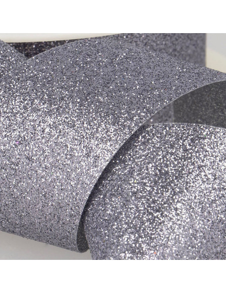 Ruban glitter - Gris foncé