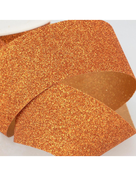 Ruban glitter - Rouille