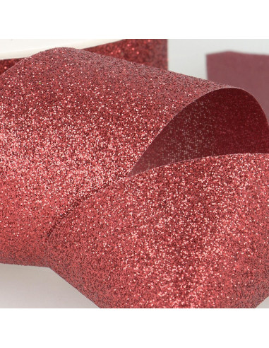 Ruban glitter - Bordeaux