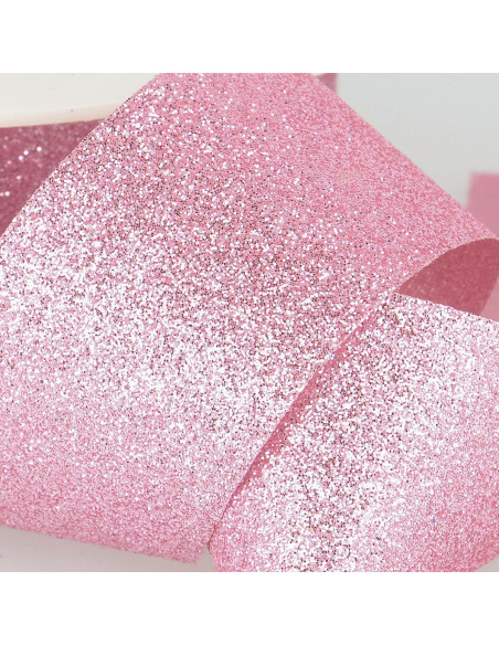 Ruban glitter - Rose
