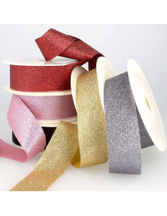 Ruban glitter - Rose 2