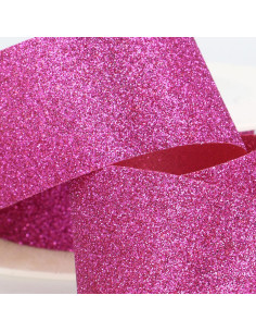Ruban glitter - Fuchsia