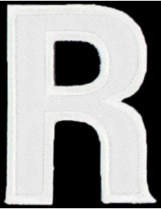 Écusson thermocollant lettre R