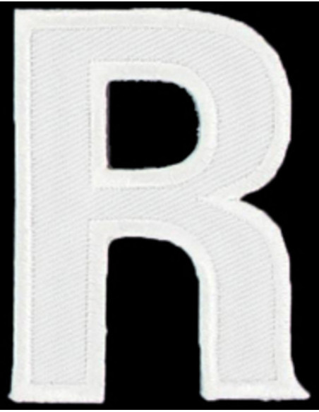 Écusson thermocollant lettre R