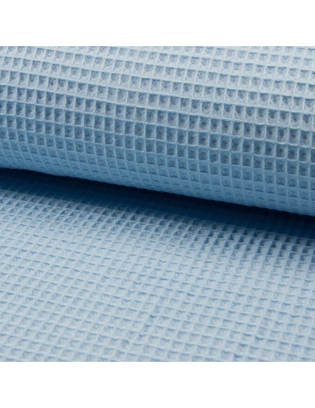 Tissu torchon nid d´abeille - Bleu