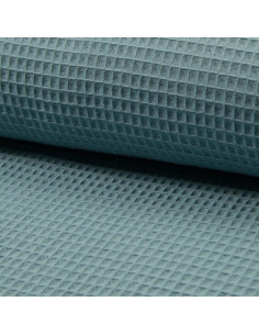 Tissu torchon nid d´abeille - Bleu glacier