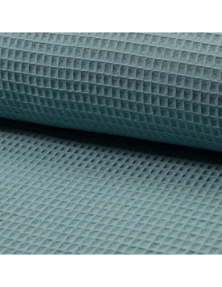 Tissu torchon nid d´abeille - Bleu glacier
